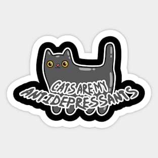 Cat Antidepressant Sticker